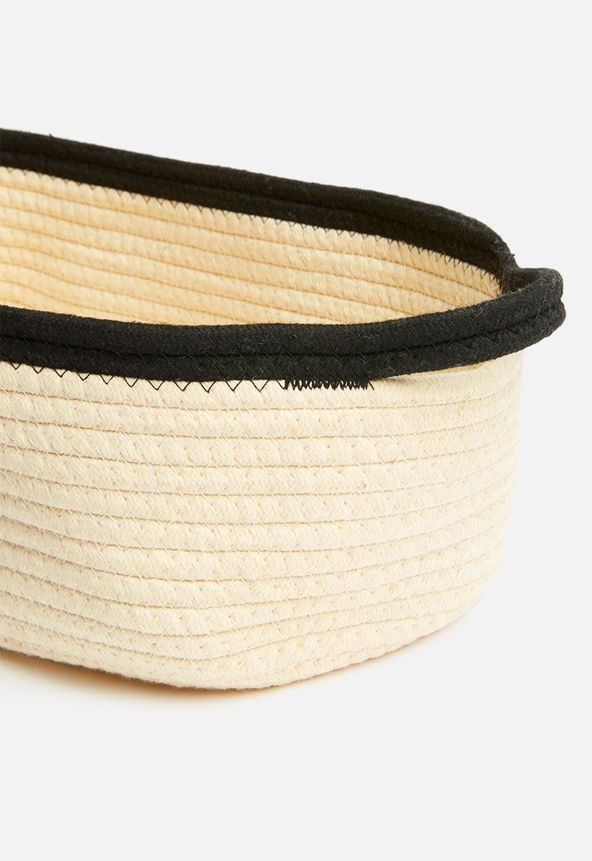Sixth Floor - Cotton rope storage - natural & black