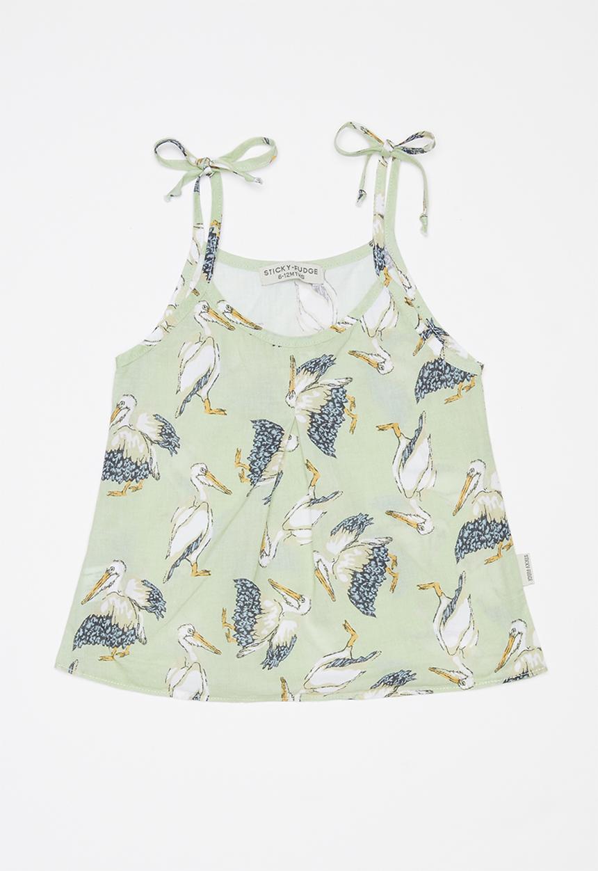 Sticky Fudge - Pelican becky top - multi 