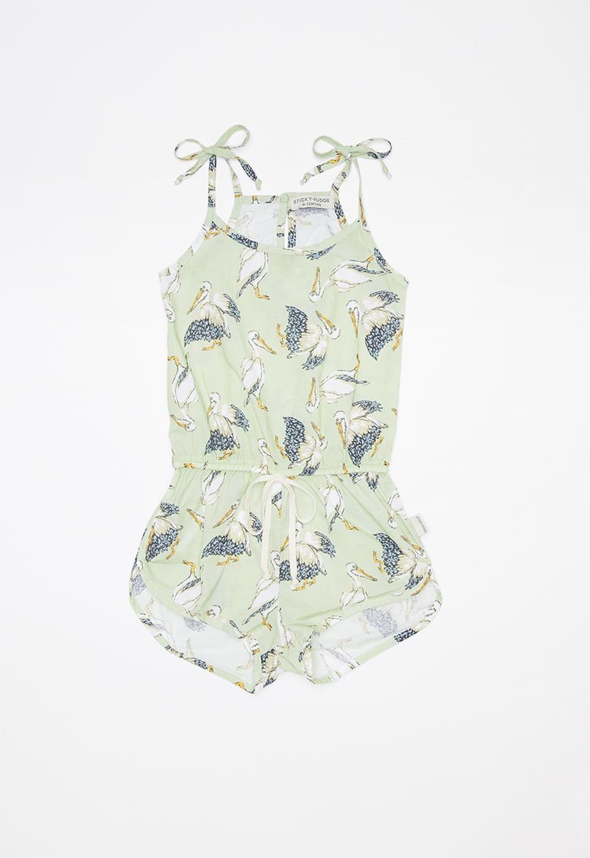 Sticky Fudge - Pelican becky playsuit - multi 