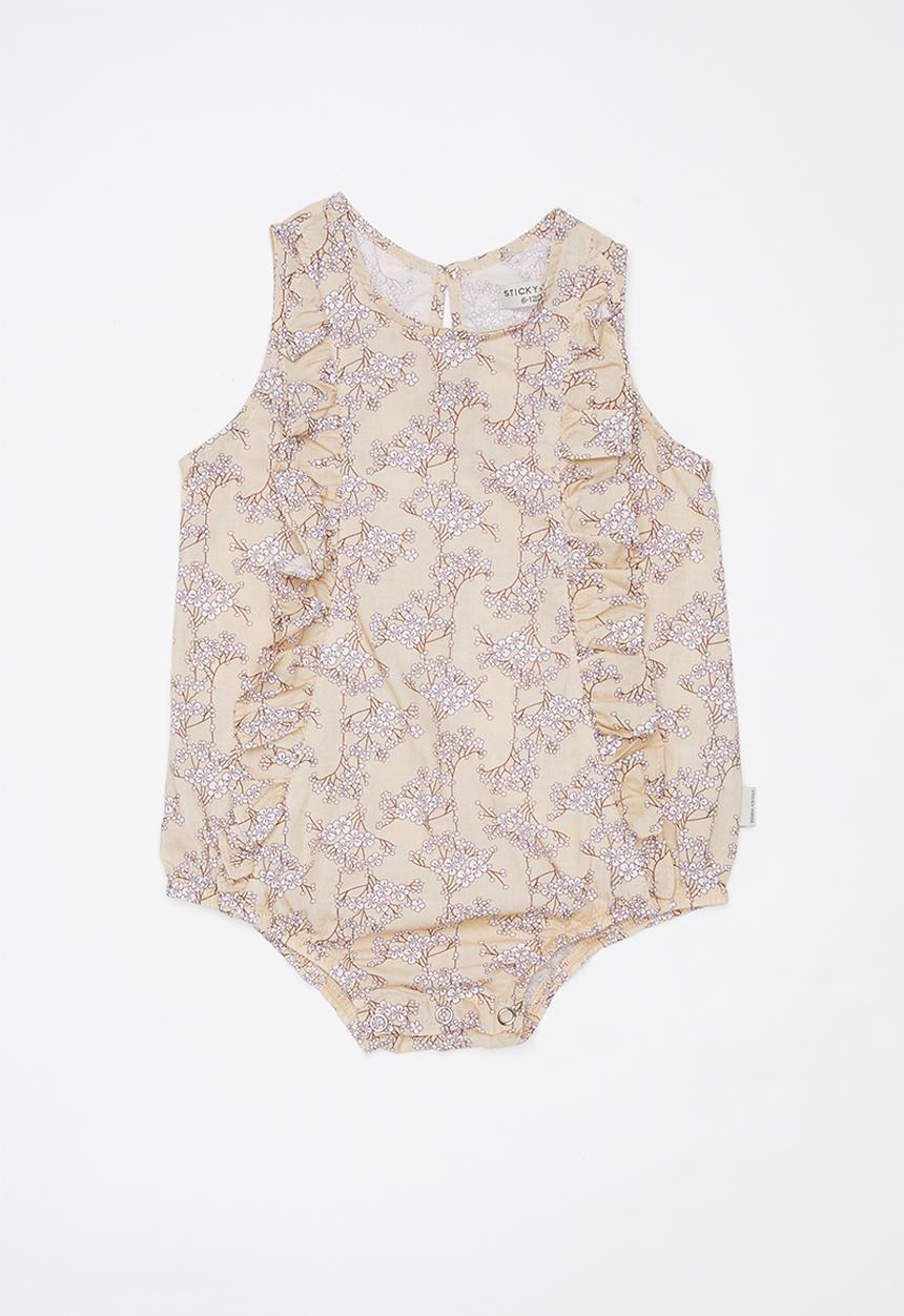 Sticky Fudge - Lilly frill romper - multi 