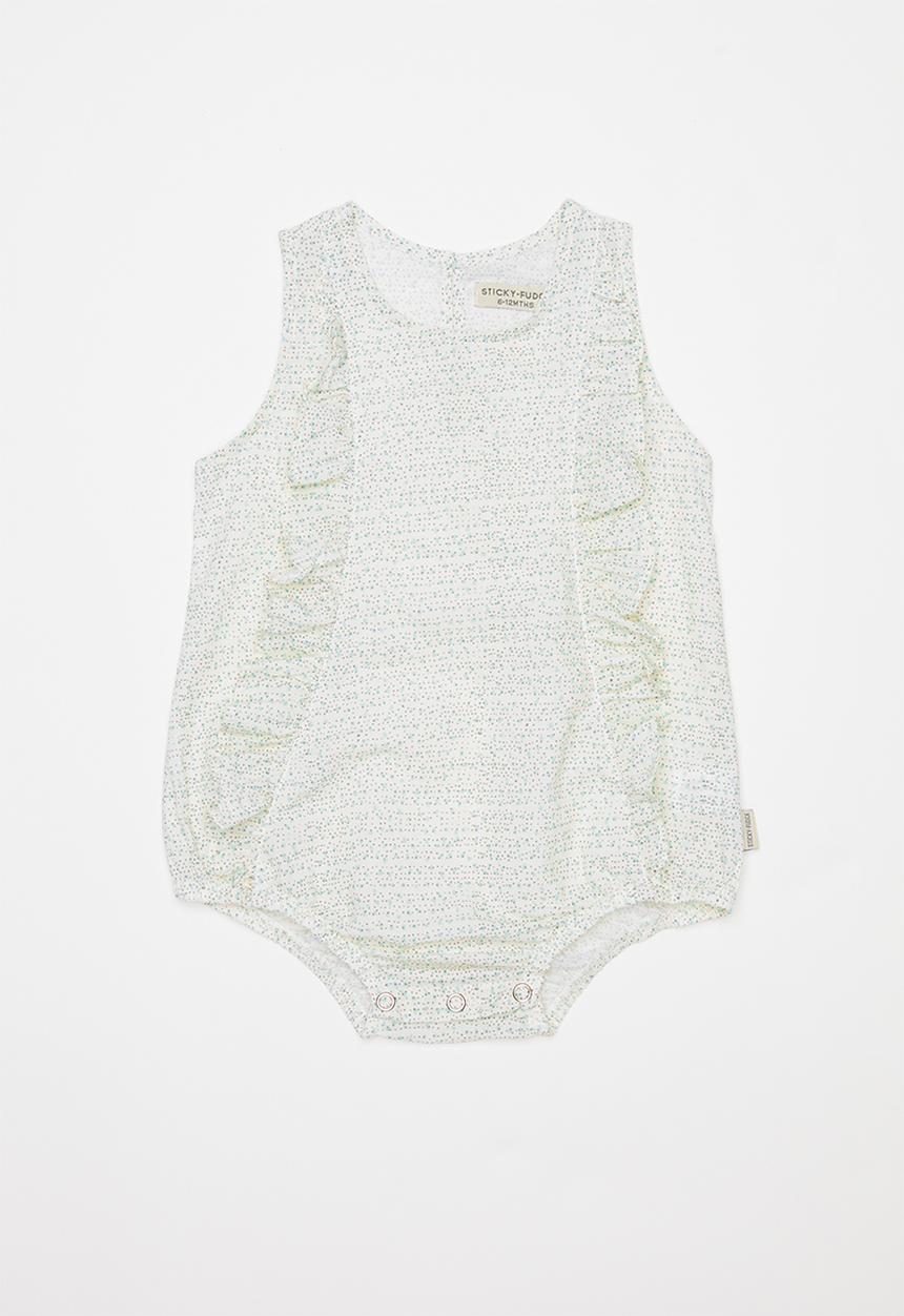 Sticky Fudge - Walk in the park frill romper - multi 