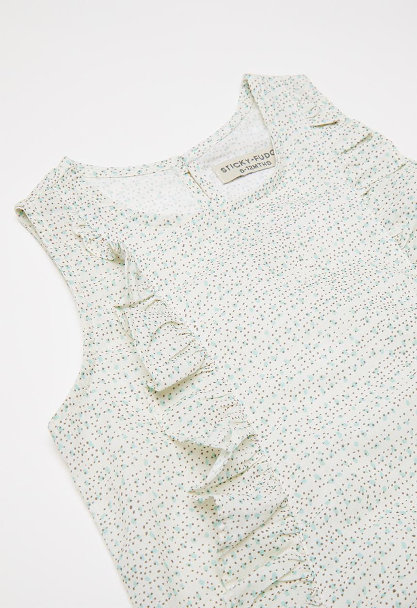 Sticky Fudge - Walk in the park frill romper - multi 