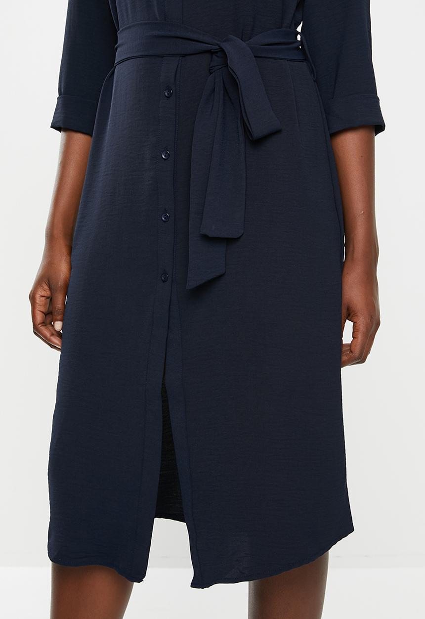 edit - Utility shirt dress - navy