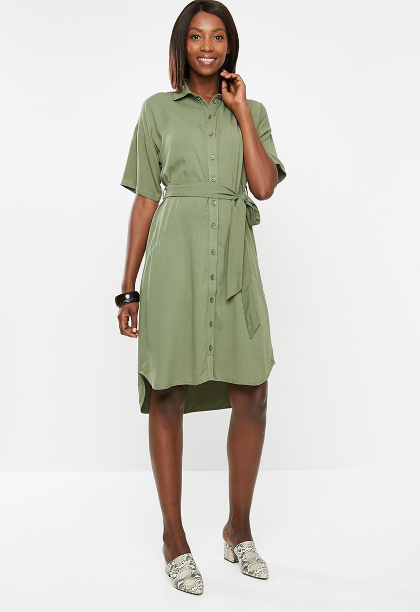 edit - Shirt dress - khaki