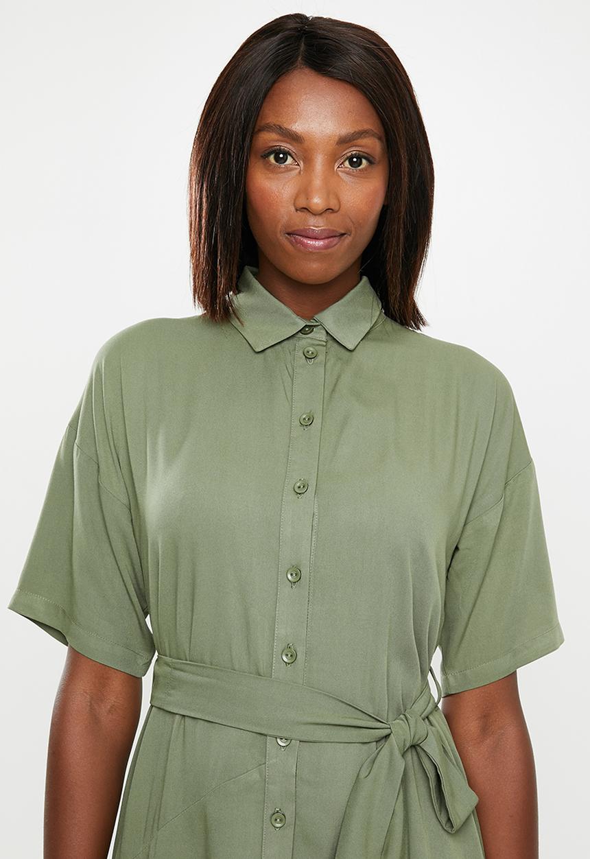 edit - Shirt dress - khaki