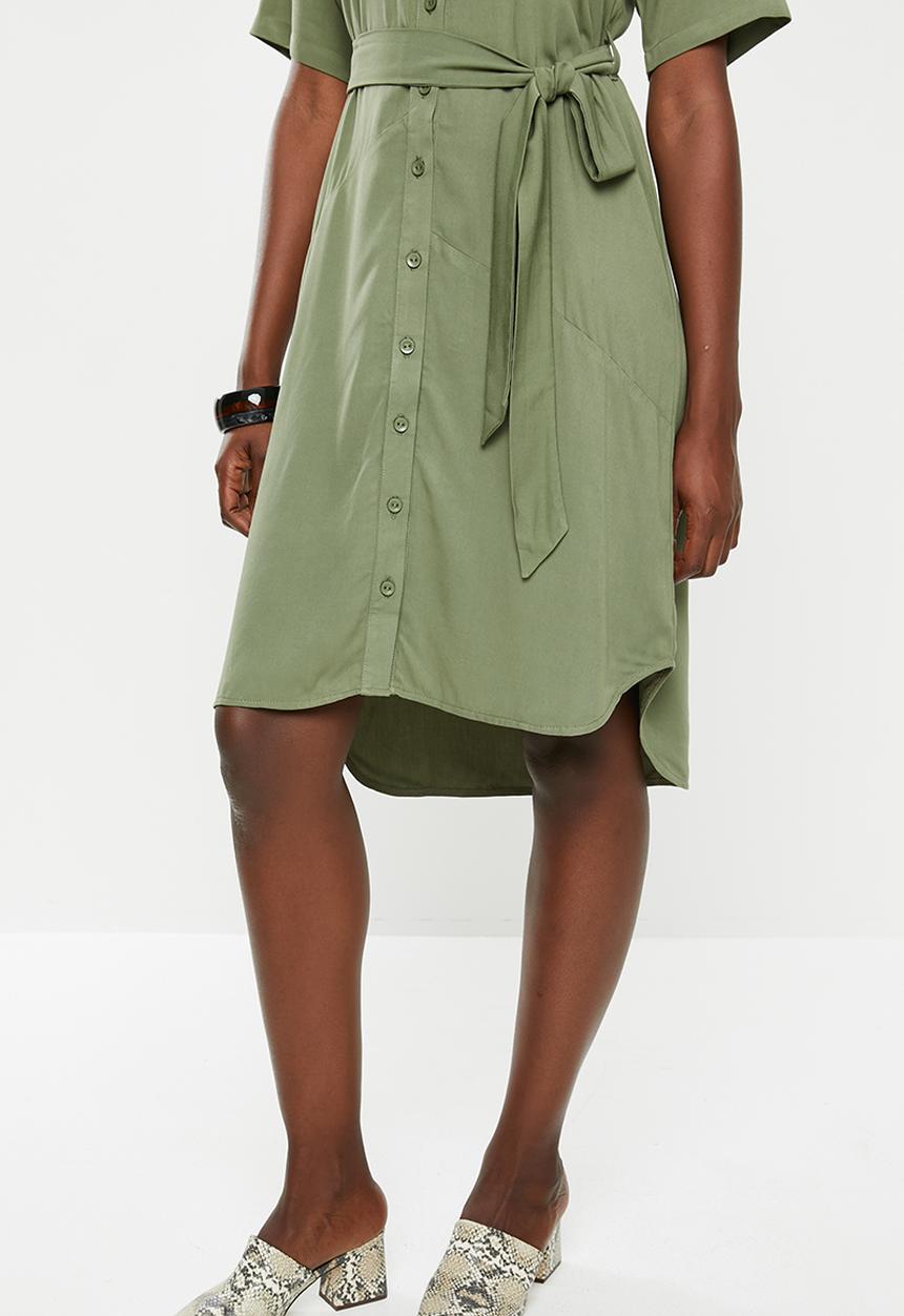 edit - Shirt dress - khaki