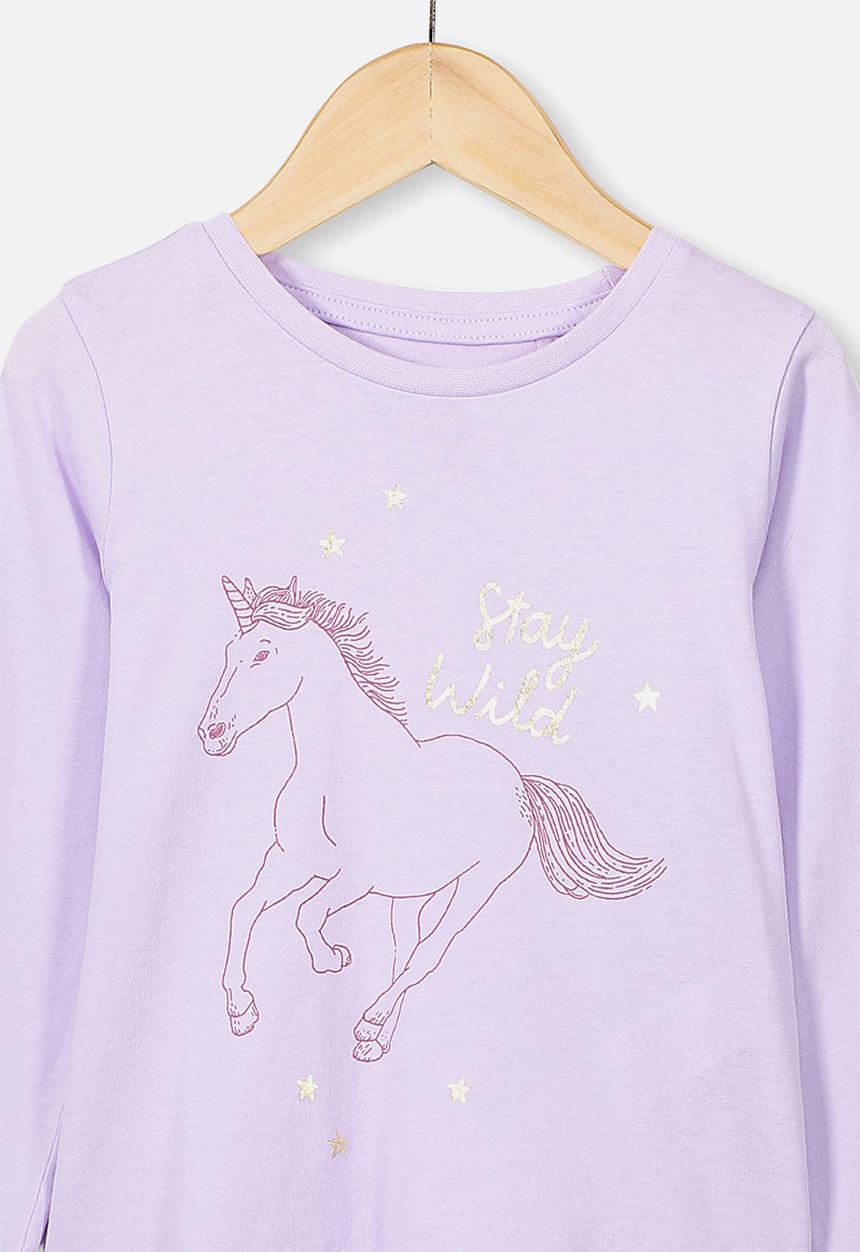 Cotton On - Penelope long sleeve tee - lilac