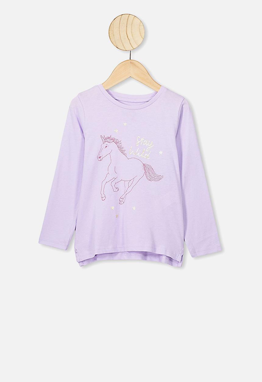 Cotton On - Penelope long sleeve tee - lilac