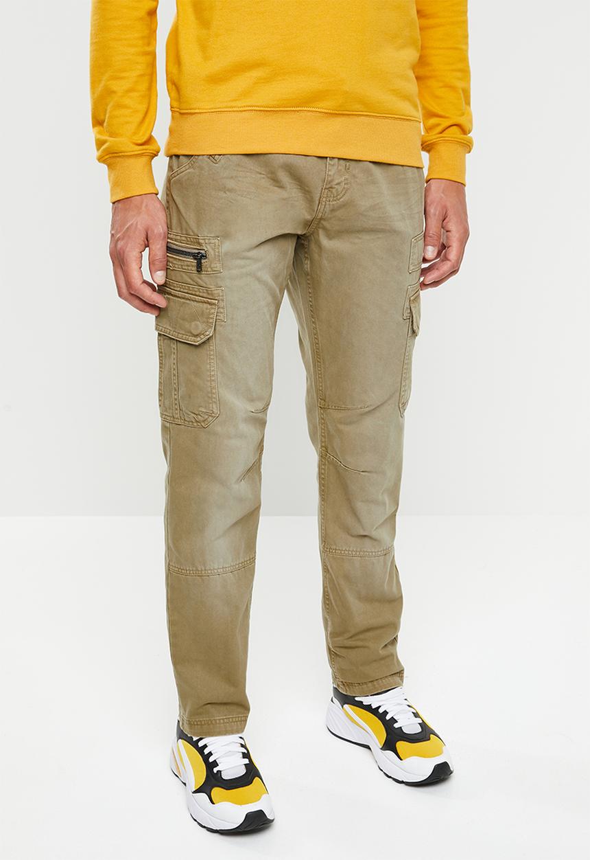STYLE REPUBLIC - Belted cargo pants - beige