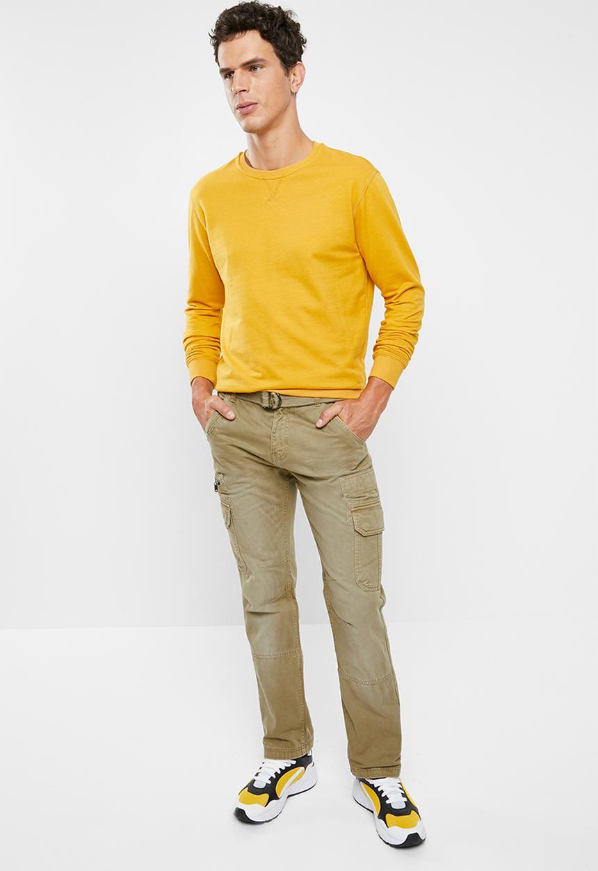 STYLE REPUBLIC - Belted cargo pants - beige