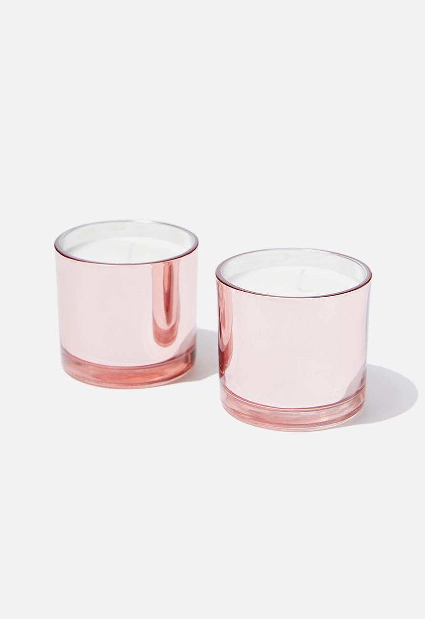 Typo - Duo candle set - rose gold