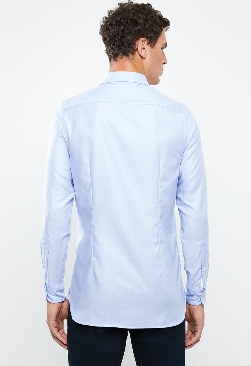 Tommy Hilfiger - Slim essential dobby shirt - blue