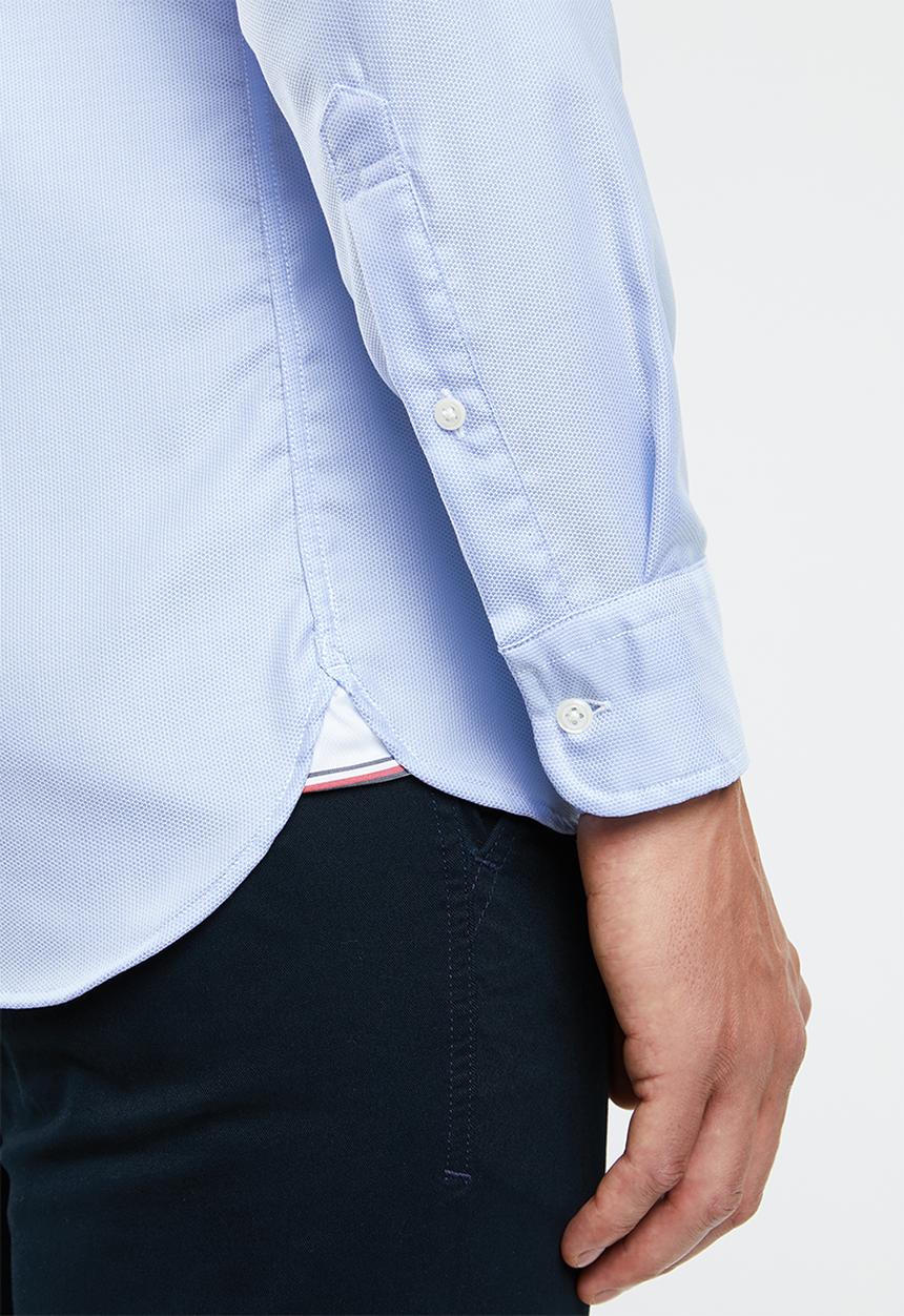 Tommy Hilfiger - Slim essential dobby shirt - blue