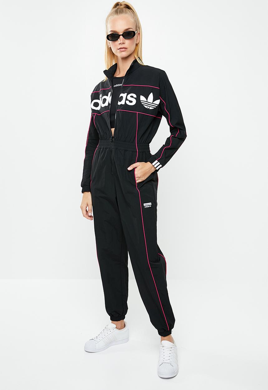 adidas Originals - Adidas long sleeve jumpsuit - black