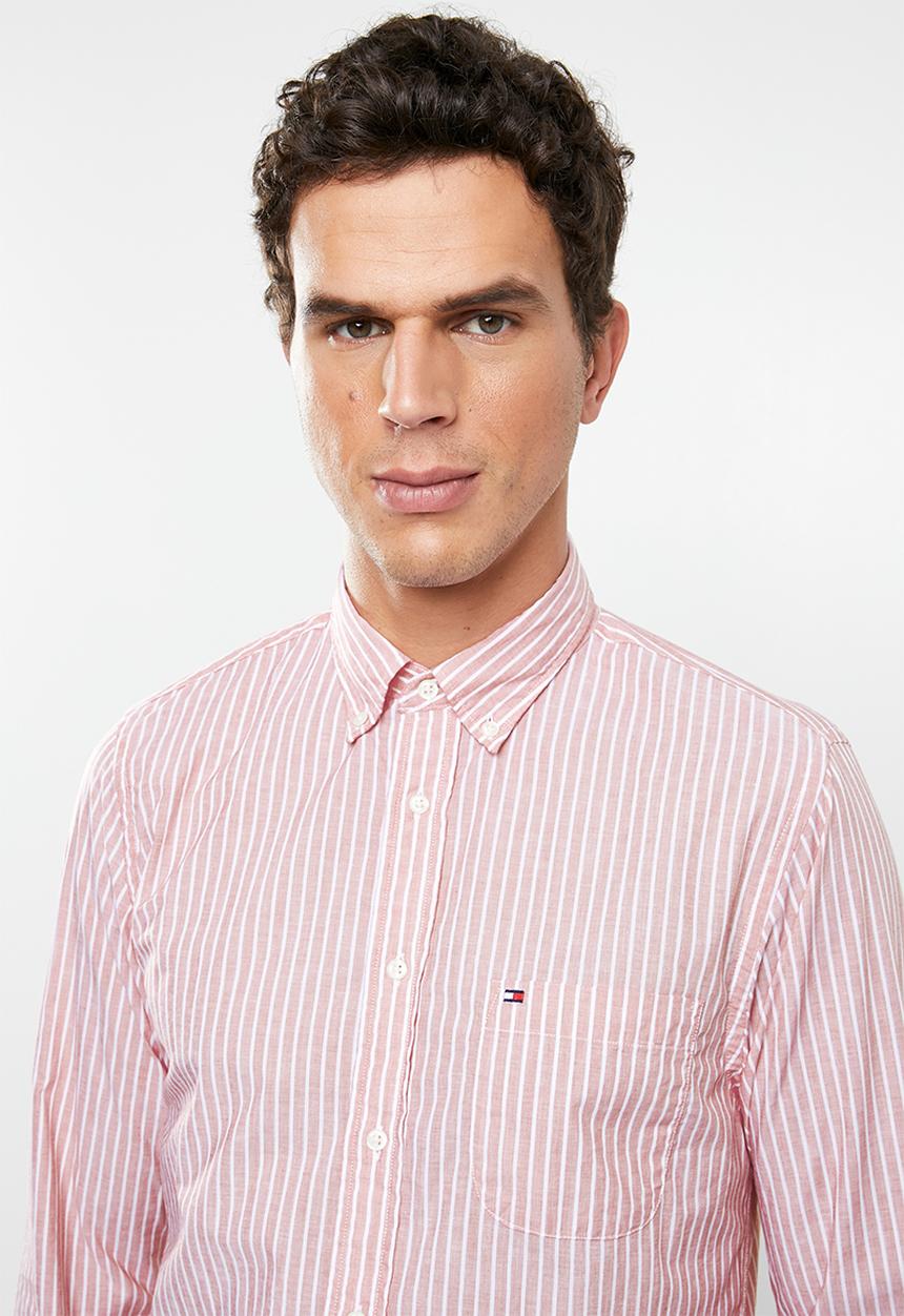 Tommy Hilfiger - Stripe shirt - red & white