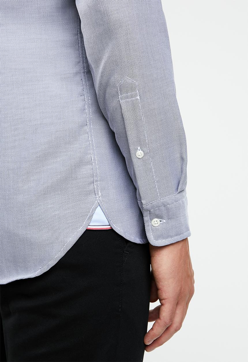 Tommy Hilfiger - Slim essential dobby shirt - grey
