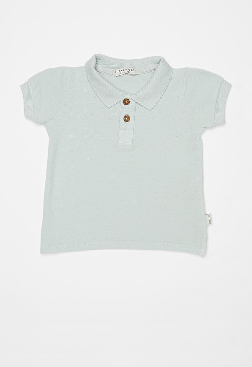 Sticky Fudge - Cloud golfer T-shirt - faded blue 