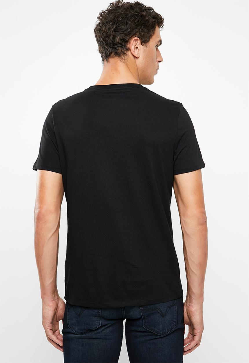 GUESS - Punk rock logo crew neck tee - black