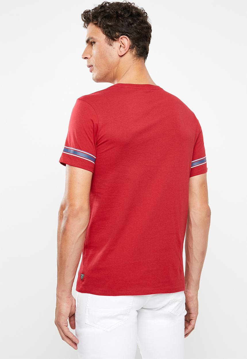 GUESS - Guess horizontal tee - red