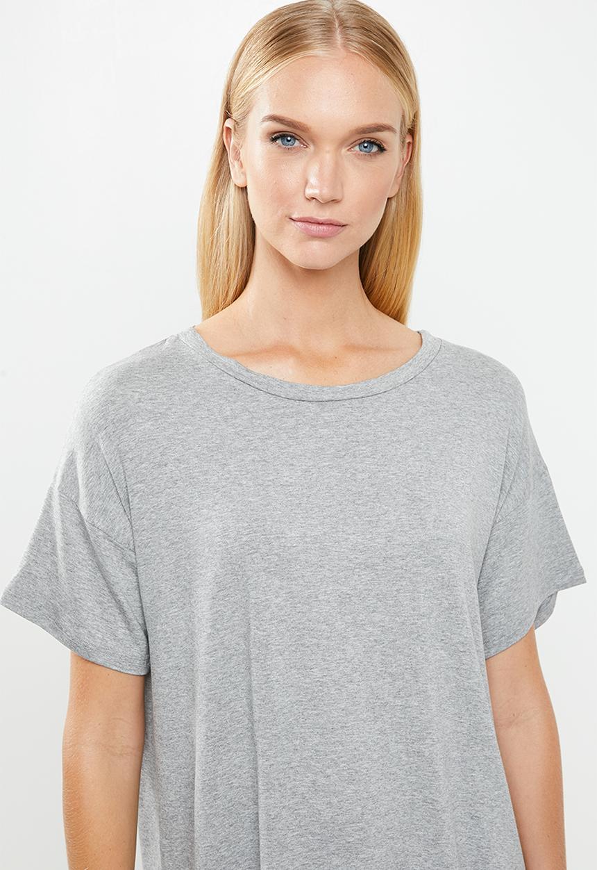 Superbalist - Sleep tee & shorts set - grey