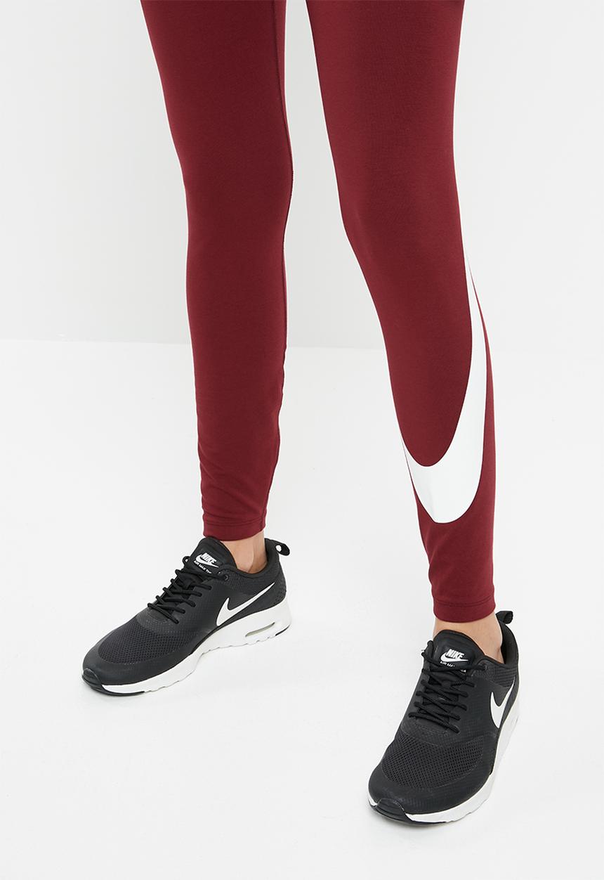 Nike - Nike sportswear legasee legging swoosh - red & white