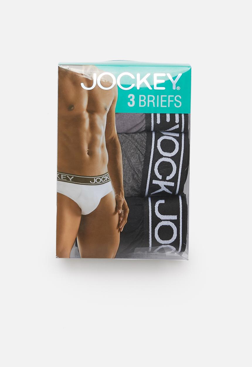 Jockey - 3 Pack plain jockey brief - multi 