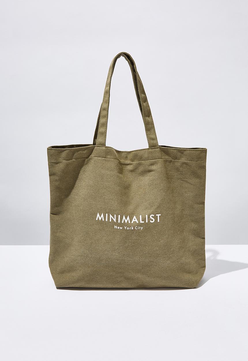 Cotton On - Minimalist washed tote - khaki