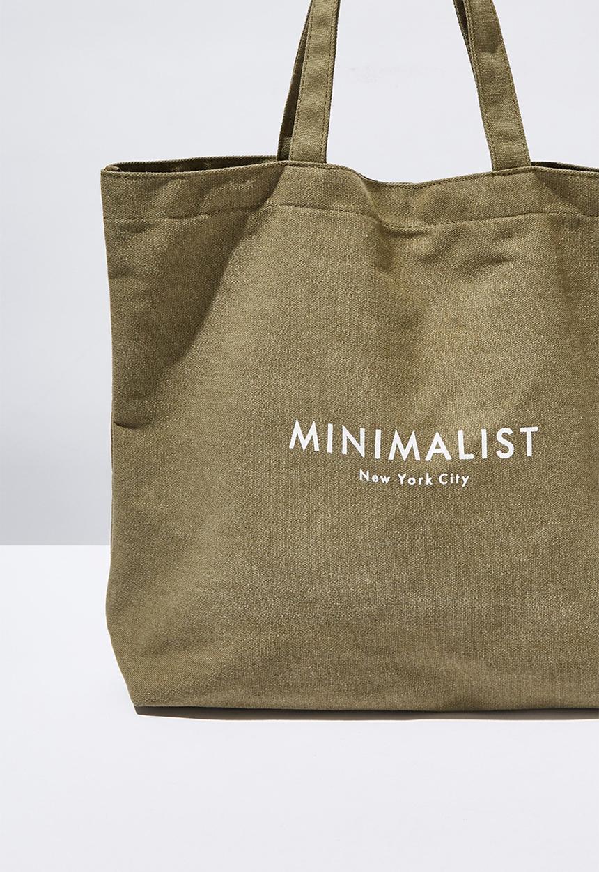 Cotton On - Minimalist washed tote - khaki