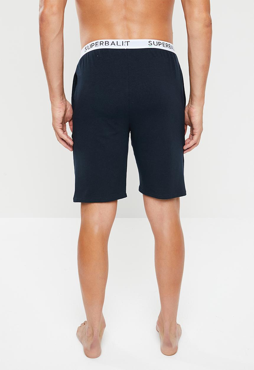 Superbalist - Knit slim fit lounge shorts - navy