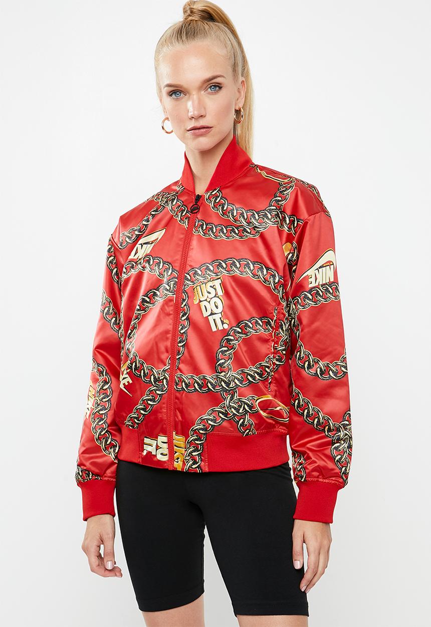 Nike - Nike sportswear syn fill glam jacket - red