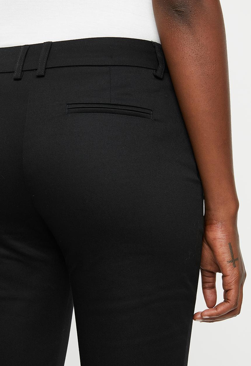 edit - Slim leg suit pants - black