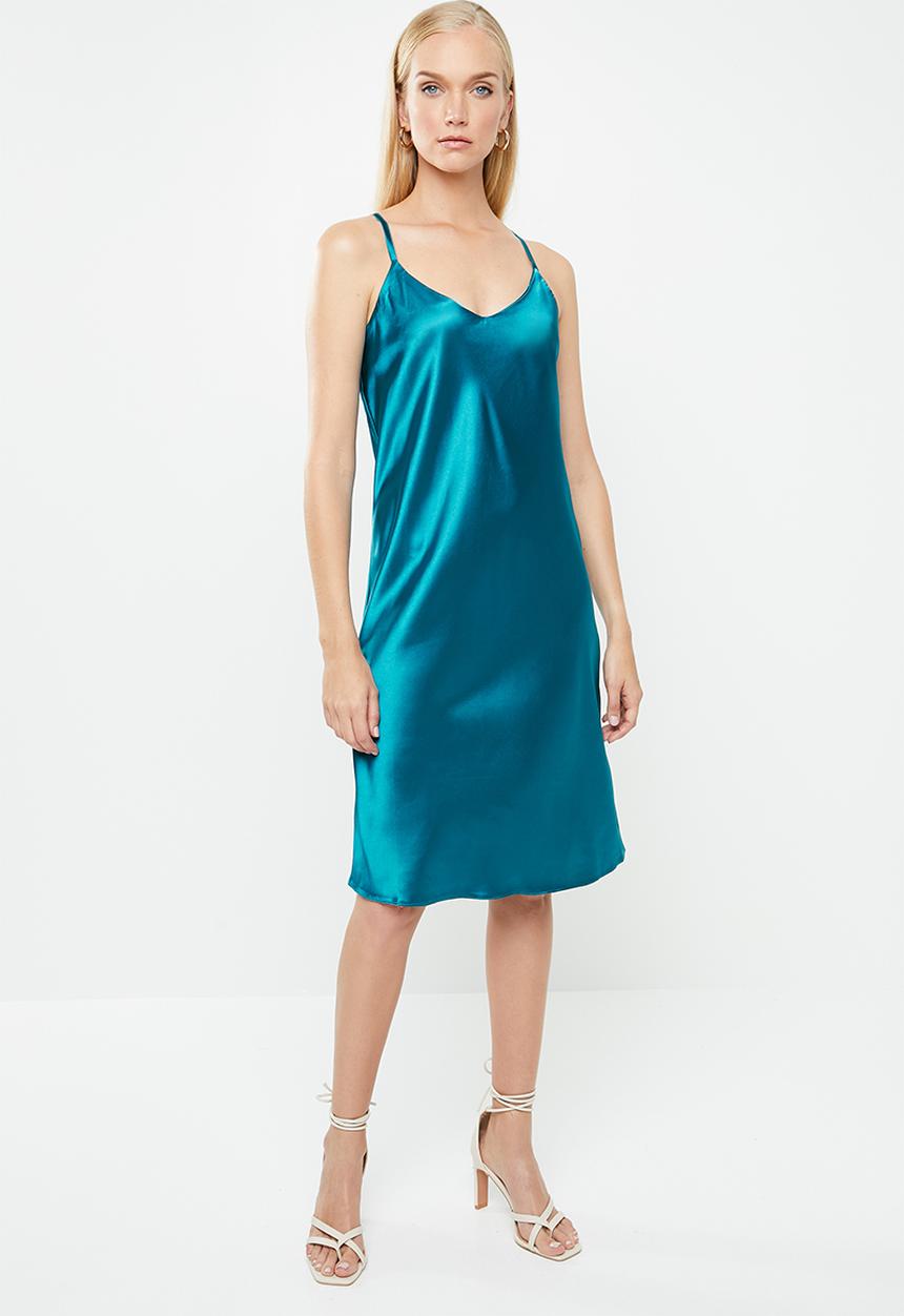 dailyfriday - Satin slip dress - blue