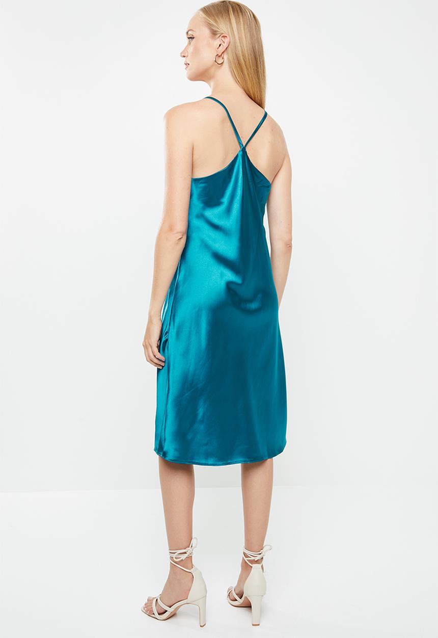 dailyfriday - Satin slip dress - blue