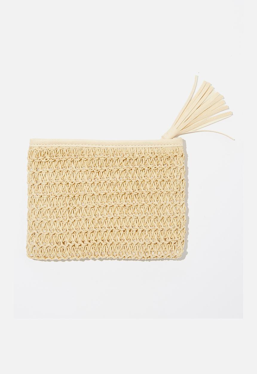 Cotton On - Sienna cosmetic pouch - natural