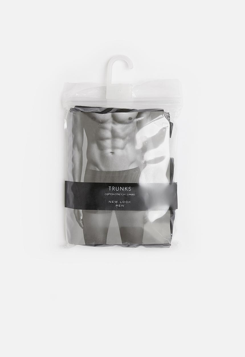 New Look - 3 Pack trunks - black