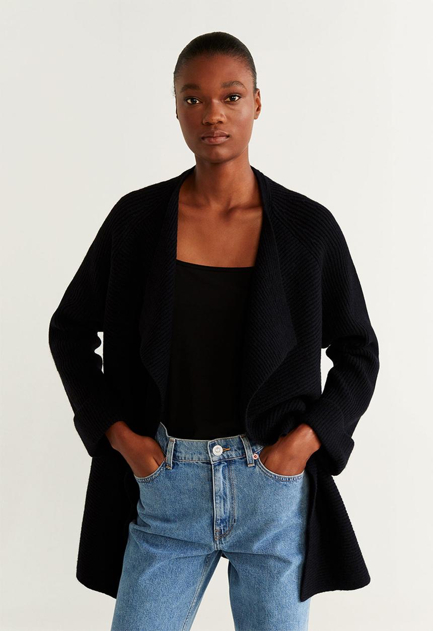 MANGO - Cardigan montiel - black