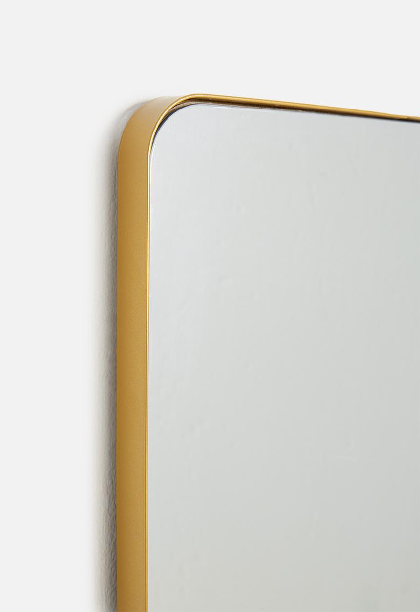 Sixth Floor - Rectangular mirror - gold frame