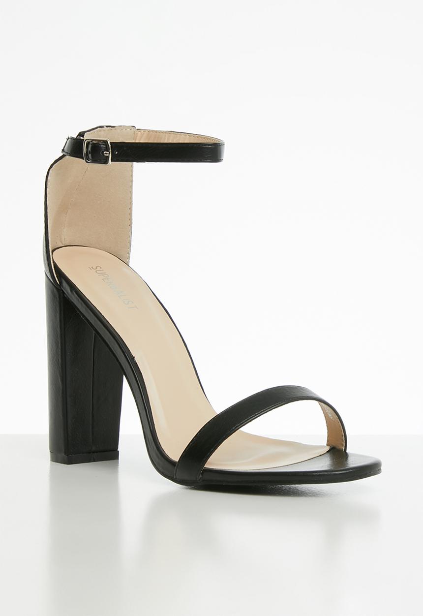 Superbalist - Angie strap block heel - black