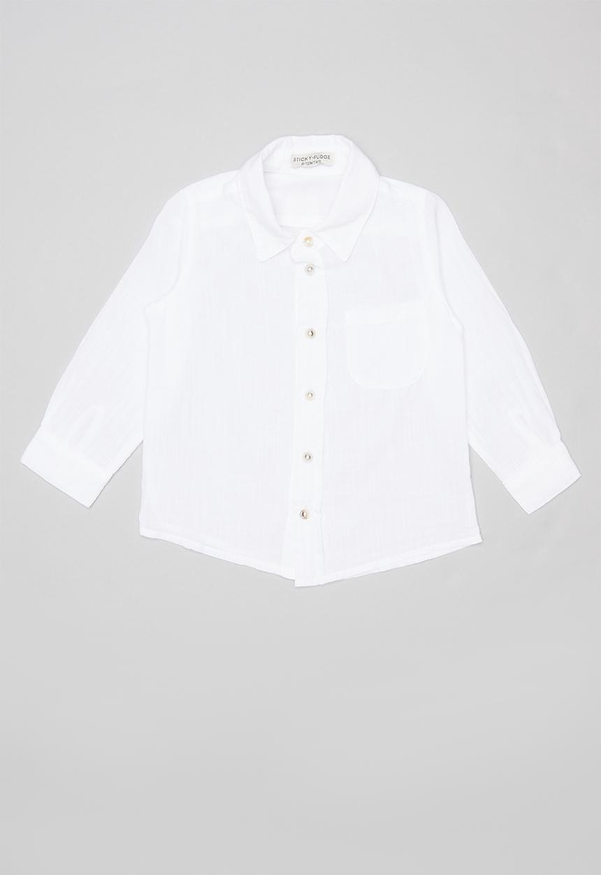Sticky Fudge - Summer long sleeve shirt - white