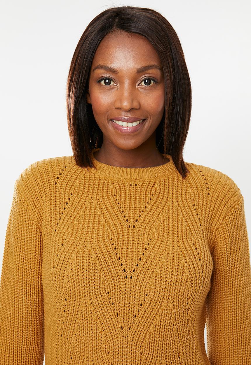 edit - Stitch detail jersey - orange