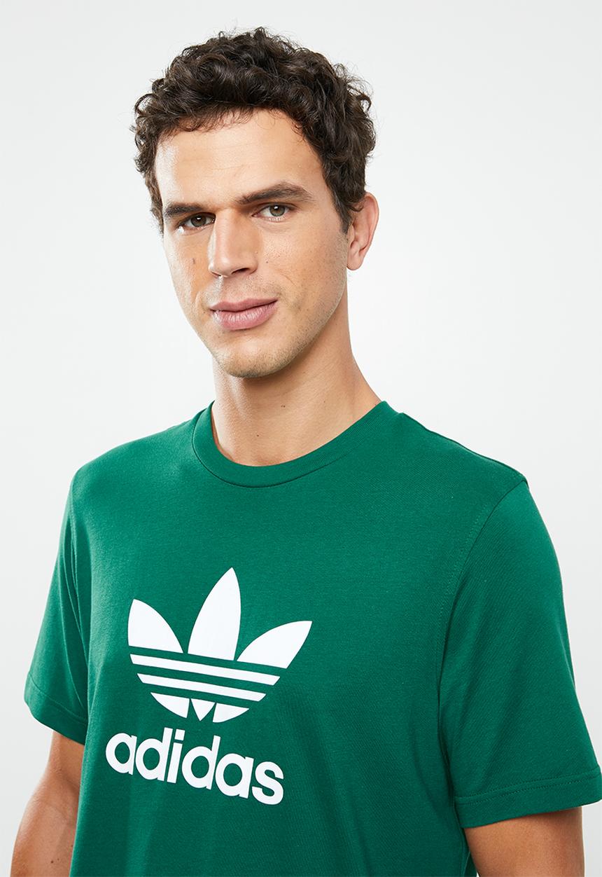 adidas Originals - Trefoil T-shirt - green & white 