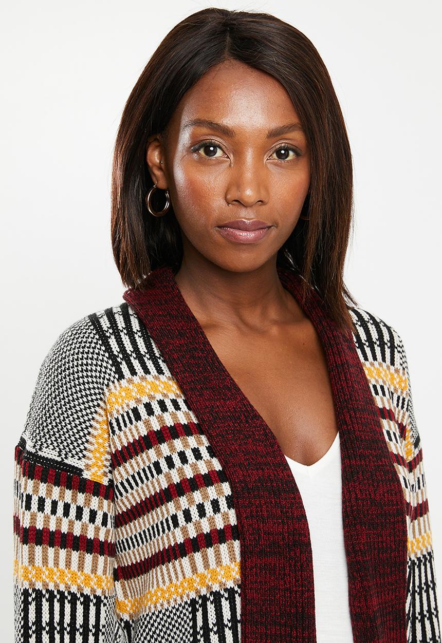 edit - Patterned cardi - multi 