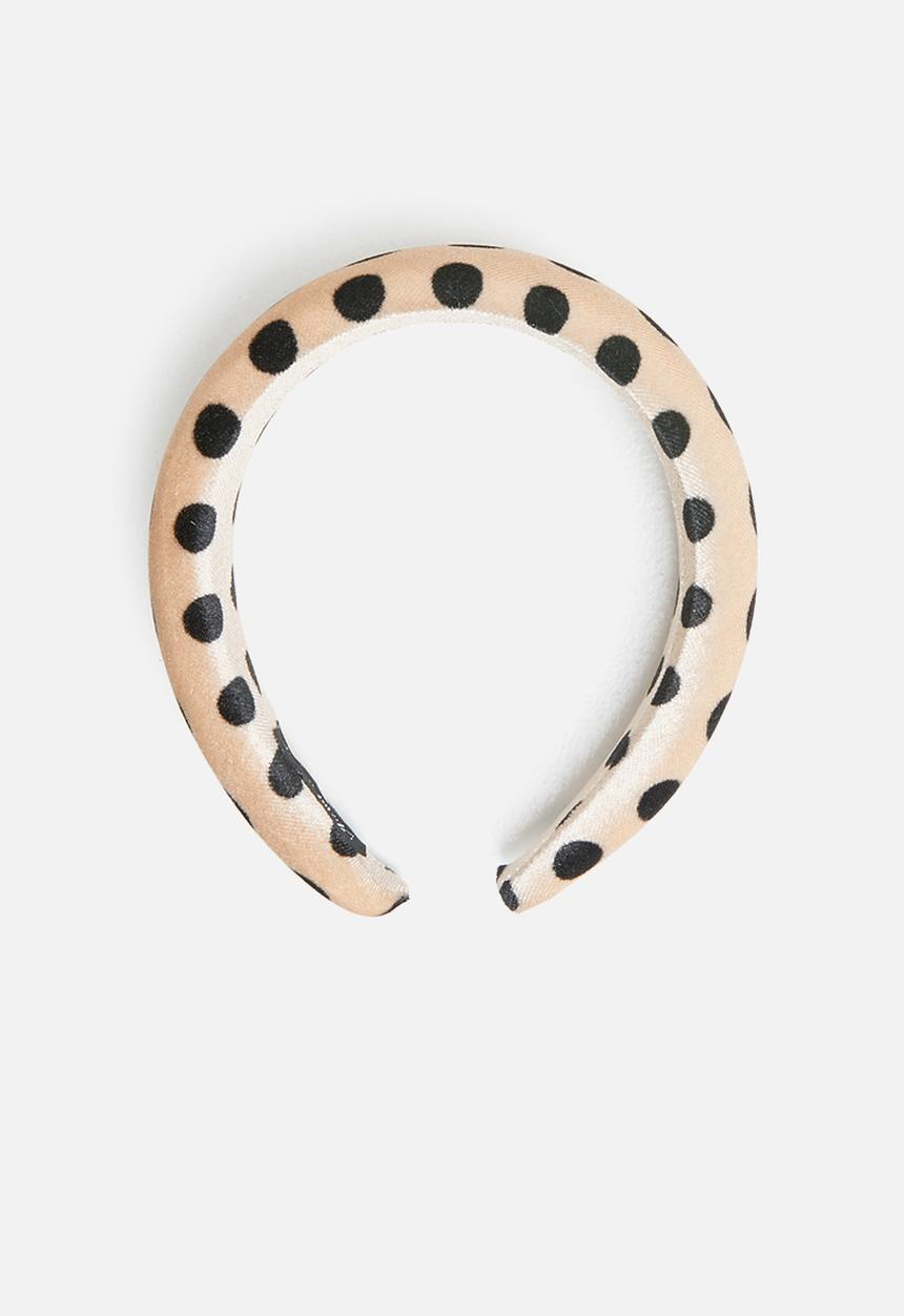 Superbalist - Violeta headband - beige & black