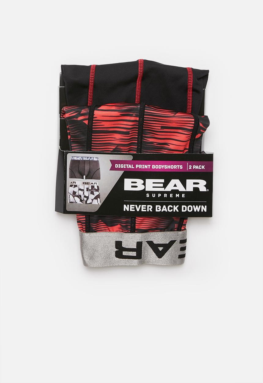 Bear - Bear digital heart - red & black