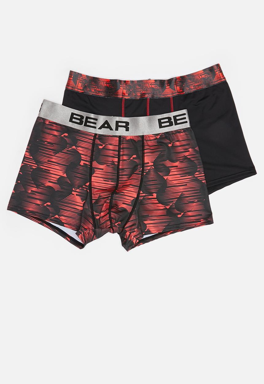 Bear - Bear digital heart - red & black