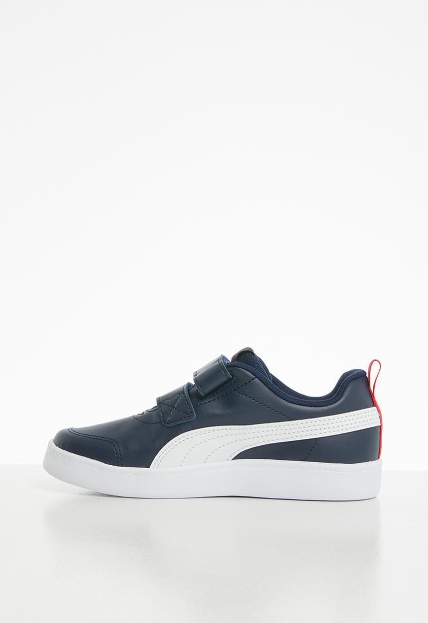 PUMA - Courtflex v2 v ps - peacoat/high risk red