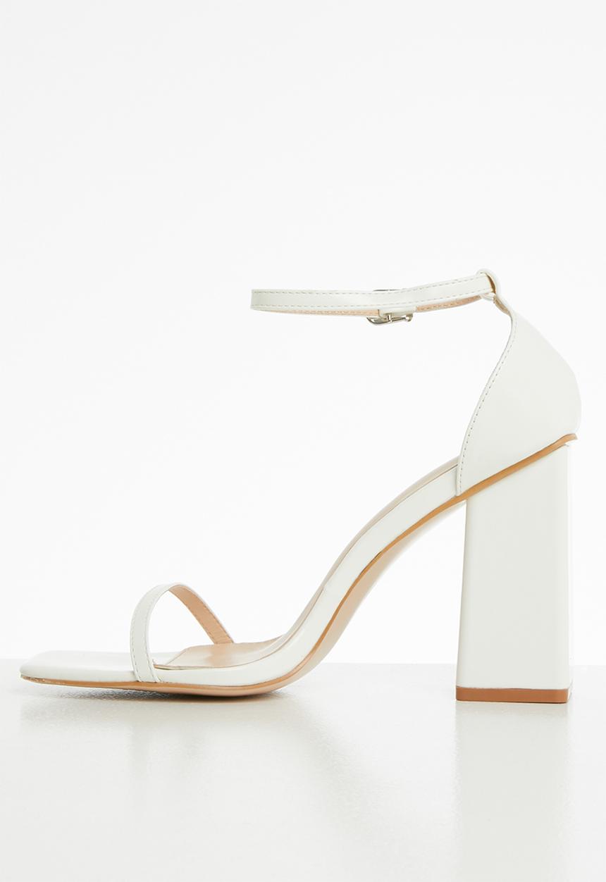 Public Desire - Anna barley there heel  - white