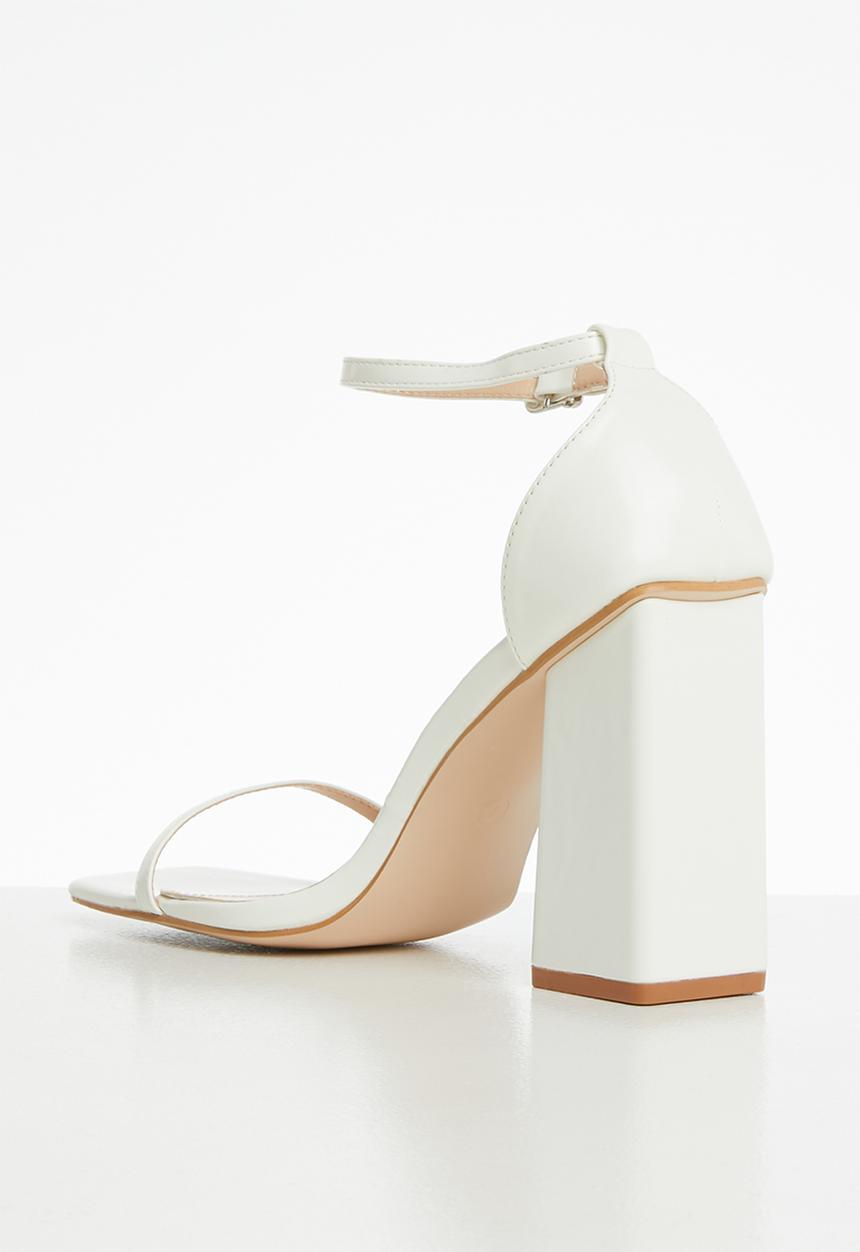 Public Desire - Anna barley there heel  - white