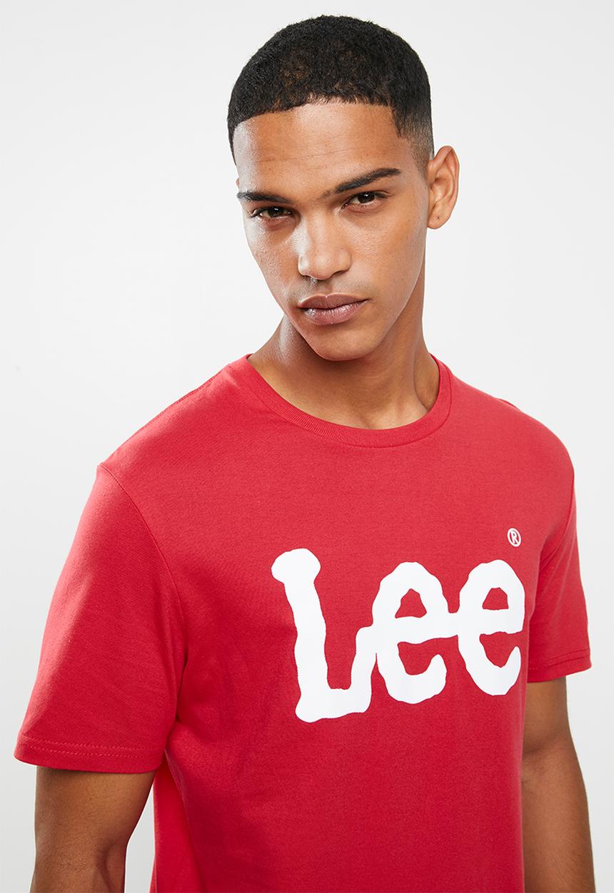 Lee  - Classic logo tee - red