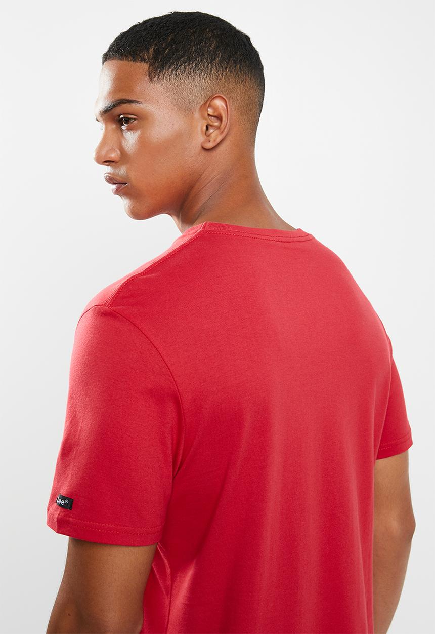Lee  - Classic logo tee - red